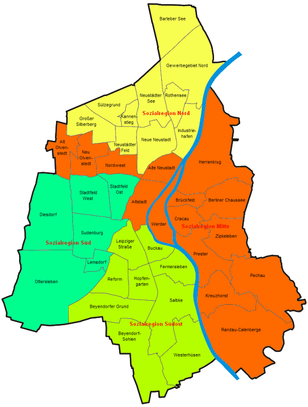 Stadtkarte Magdeburg